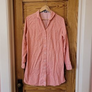 Garnet Hill cotton poplin night shirt